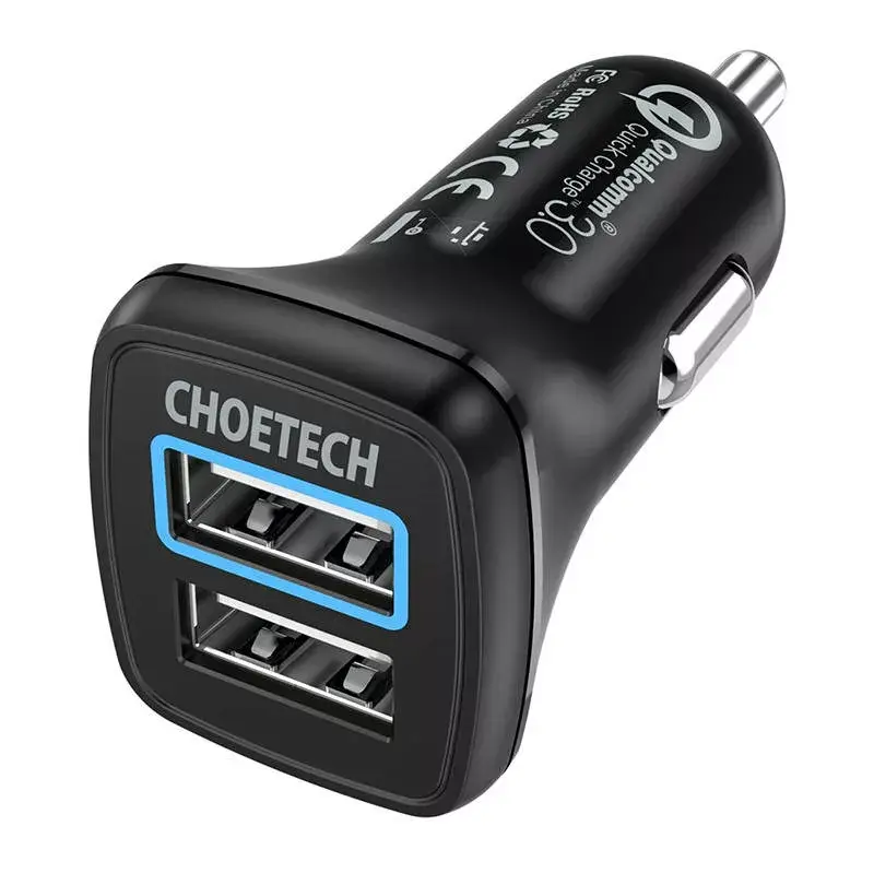 CHOETECH C0051 USB-A 2-port 36W QC3.0 charger Photo 2
