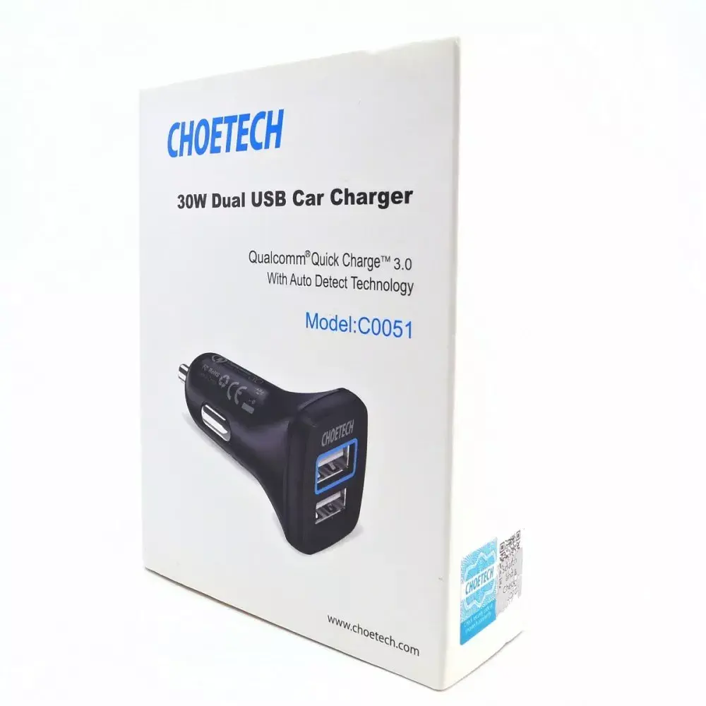 CHOETECH C0051 USB-A 2-port 36W QC3.0 charger Photo 9