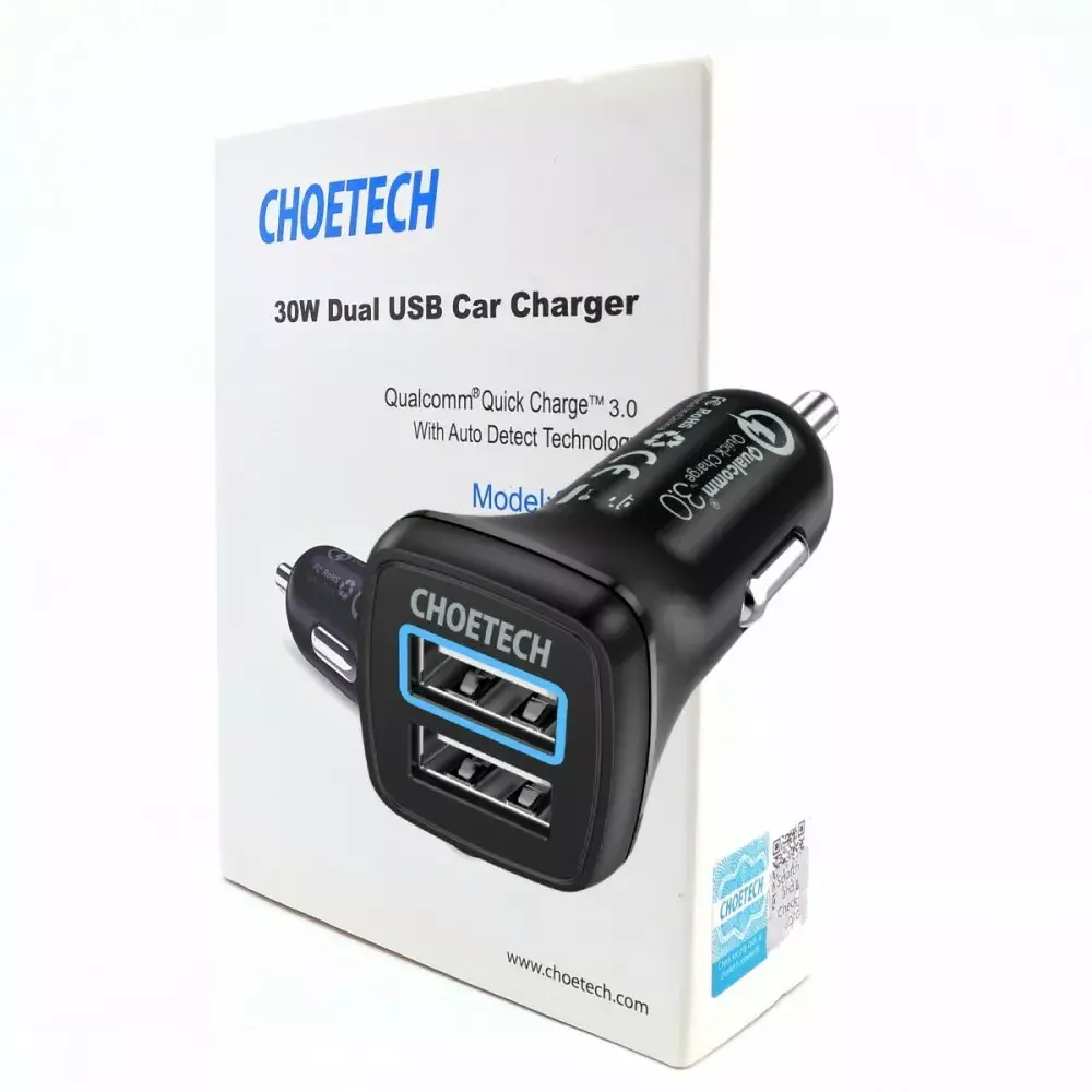 CHOETECH C0051 USB-A 2-port 36W QC3.0 charger Photo 10