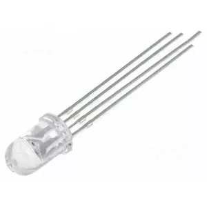 LED 5 mm RGB indikators, modelis EB1962171230 — spilgtums 1560–3000 mcd (pa krāsām) / 4200–7000 mcd (kopā)