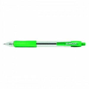 STANGER lodīšu pildspalvas 1.0 Softgrip, atkārtoti taustāmas, zaļas, 1 gab. 18000300041