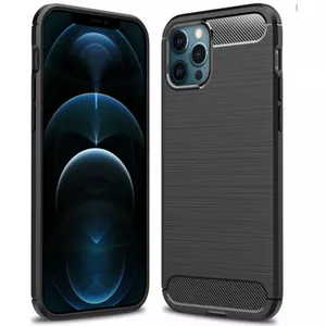 Silicone Case Mocco Trust for Apple iPhone 12 / 12 Pro — Black