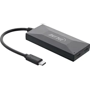 InLine USB 3.2 Gen.1 Хаб USB-C на 2 порта USB-C и 3 порта USB-A с блоком питания 5000 Мбит/с Черный 0.3 м