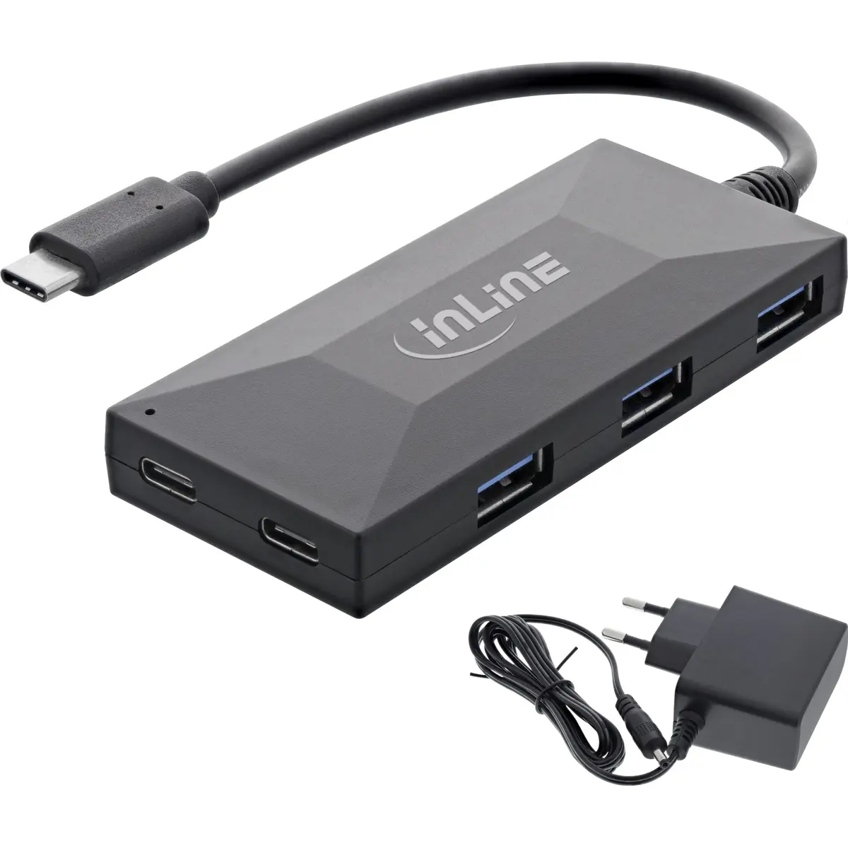 InLine USB 3.2 Gen.1 Хаб USB-C на USB-C и USB-A Photo 6