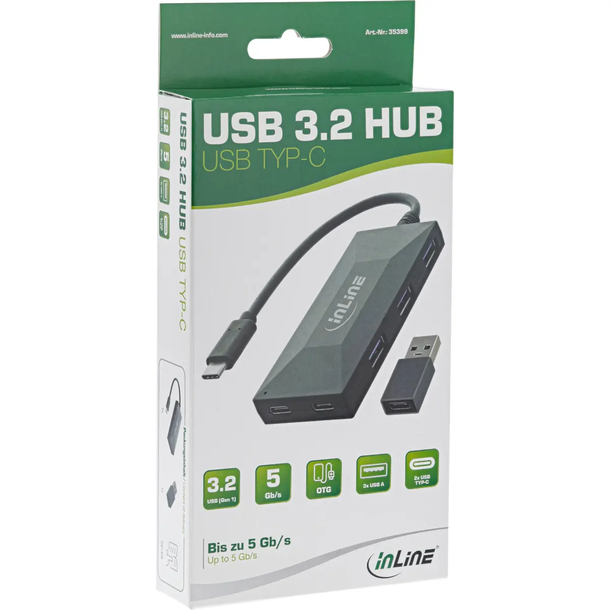Концентратор InLine USB 3.2 Gen.1 35399 Photo 7