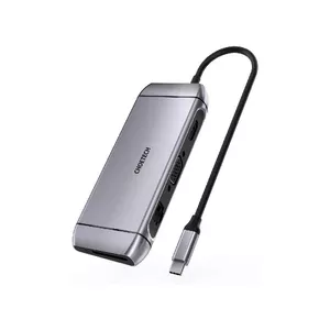 USB-C Multiport Hub CHOETECH HUB-M15 — USB 3.2 Gen 1 Type-C, HDMI 4K, VGA, RJ-45, SD/MicroSD, PD 100W, Grey