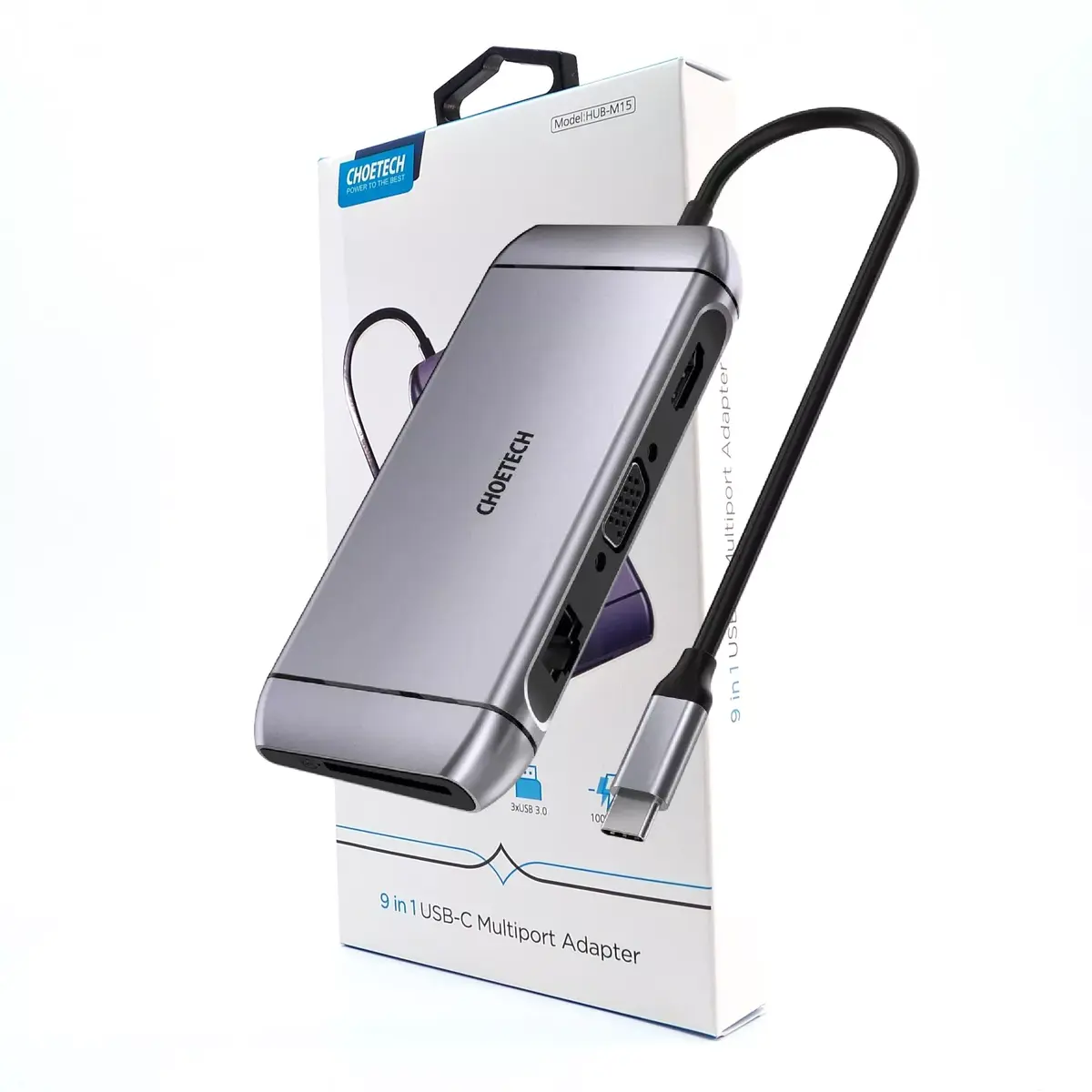 CHOETECH HUB-M15 USB-C Multiport Hub Photo 2