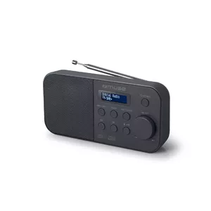 Портативное радио muse M-109 DB — DAB+ / FM (87,5–108 МГц), PLL-тюнер, ЖК-дисплей, батареи/сеть, черное