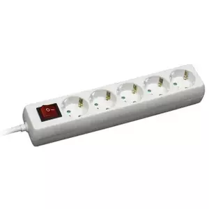 Strāvas pagarinātājs Bellight BL-G05S ar slēdzi, 5 kontaktligzdas, 3 m vads