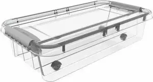 Ящик для хранения plast team PROBOX Bettroller 31 л с крышкой, прозрачный, с защелками, 1 шт.