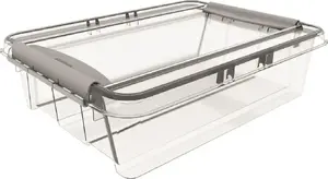 Storage box plast team PROBOX 8.0 L with lid, transparent, clip locks, 1 piece