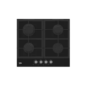 Beko HILG 642C5 SB Black Built-in 60 cm Gas 4 zone(s)