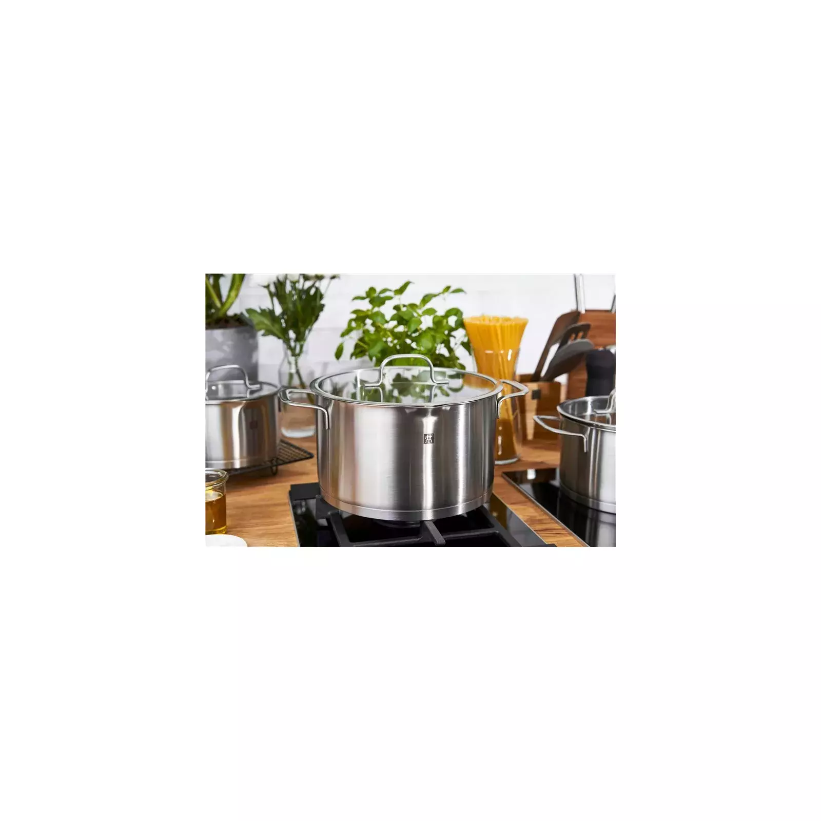 ZWILLING Trueflow Stock Pot, 24 cm - Glass Lid with Strainer