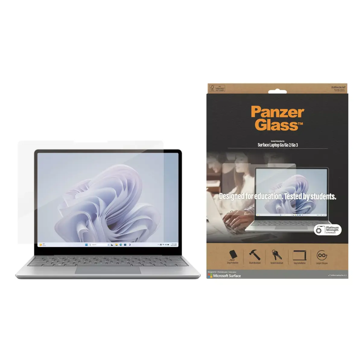 Screen Protector PanzerGlass Microsoft Surface Laptop Go3 Go2 Go Photo 2