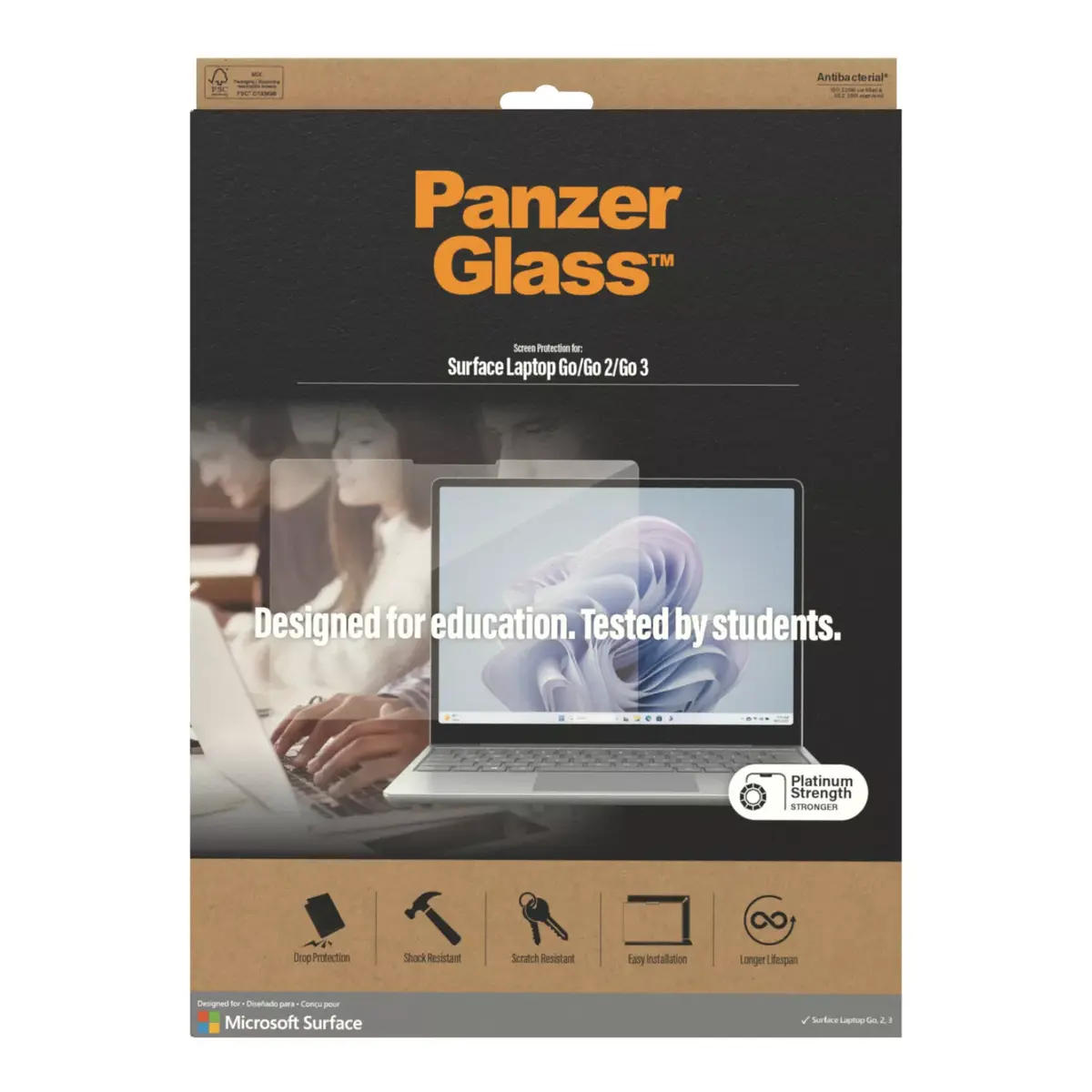 Screen Protector PanzerGlass Microsoft Surface Laptop Go3 Go2 Go Photo 3