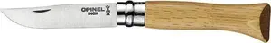 Folding Pocket Knife Opinel No. 06 — Oak Wood Handle, Stainless Steel Blade