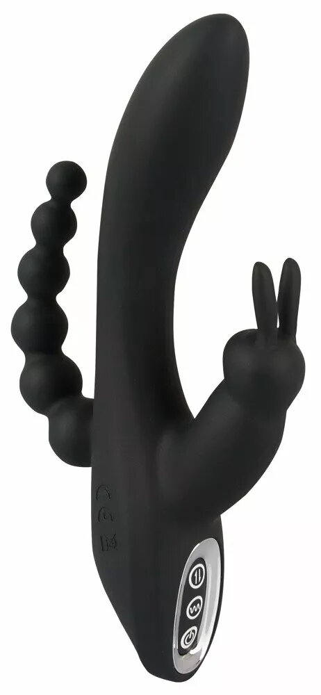 Вибратор sweet smile Silicone Pink — двойной rabbit Photo 2