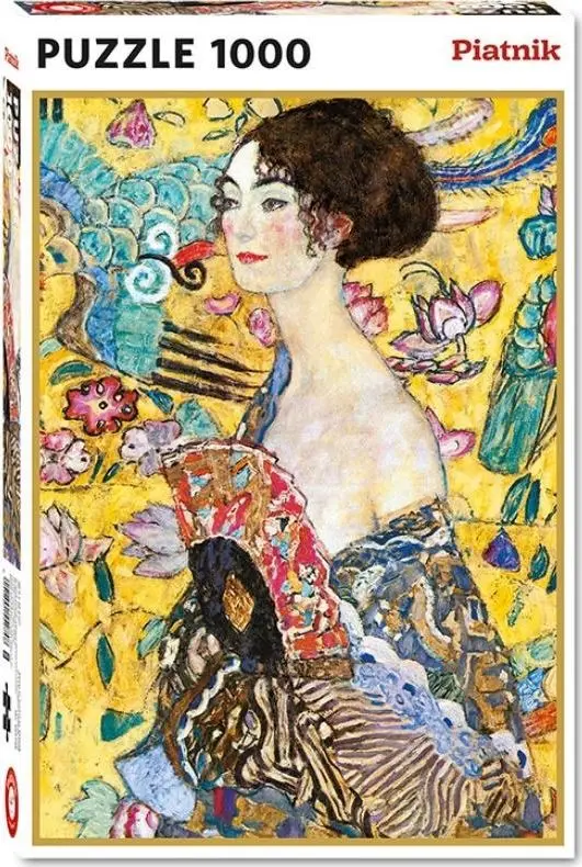Piatnik jigsaw puzzle Klimt - Lady with a Fan Photo 2