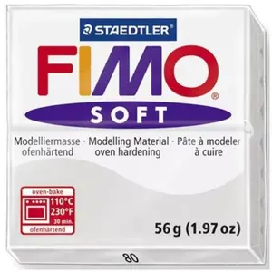 Modeling clay FIMO soft by Staedtler, Grey, 56 g, bakeable at 110 °C