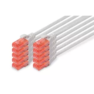 Patch Cord Digitus CAT 6 U/UTP LSZH 0.5m 10 pieces