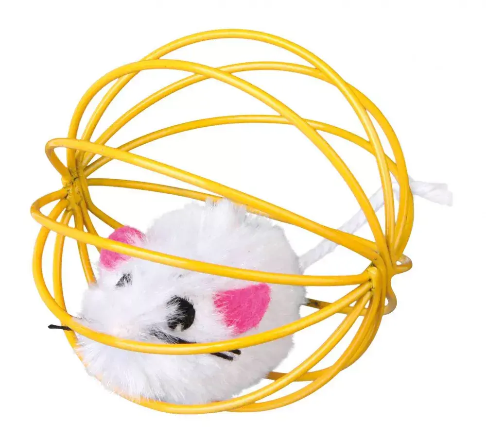 Cat toy Trixie mouse in wire ball Photo 4