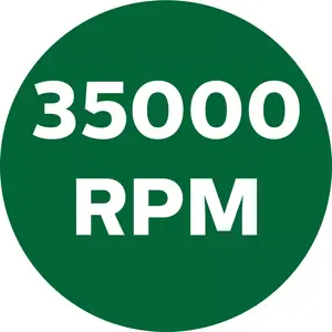 Up to 35,000 rpm