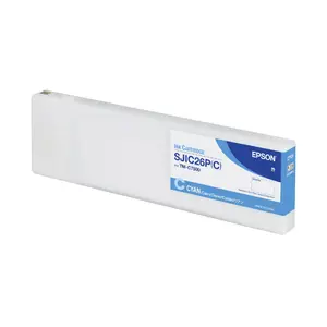 Картридж для принтера Epson SJIC26P(C) для ColorWorks C7500, голубой (Cyan), 294.3 мл