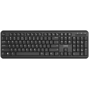 Bezvadu tastatūra ar klusajiem slēdžiem, 105 taustiņi, melna, izmērs 442*142*17,5 mm, 460 g, RU izkārtojums