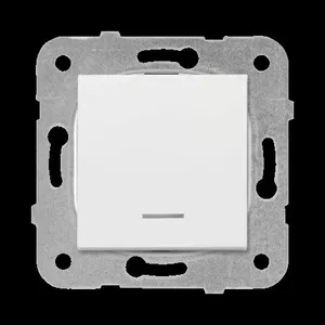 Меридиан/Карре 1-полюсный электрический выключатель с индикатором