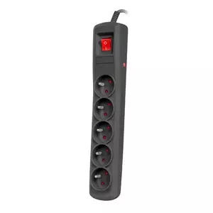 Сетевой фильтр NATEC NSP-1713 черный 5 розеток 1.5 м