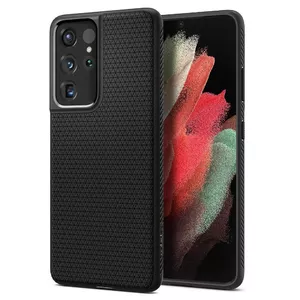 Mobilā tālruņa vāciņš Spigen Cover priekš Samsung Galaxy S21 Ultra 5G, 6.8" (17,3 cm), TPU, melns