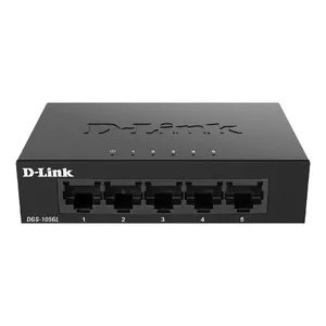 D-Link DGS-105GL/E tīkla pārslēgs Nepārvaldīts Gigabit Ethernet (10/100/1000) Melns