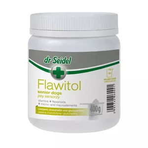 Supplement for senior dogs dr seidel Flawitol — solid form, 400 g, general health support