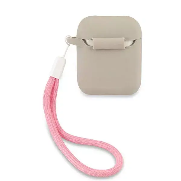GUESS silicone case for Apple AirPods 1/2 — Vintage Grey Photo 3