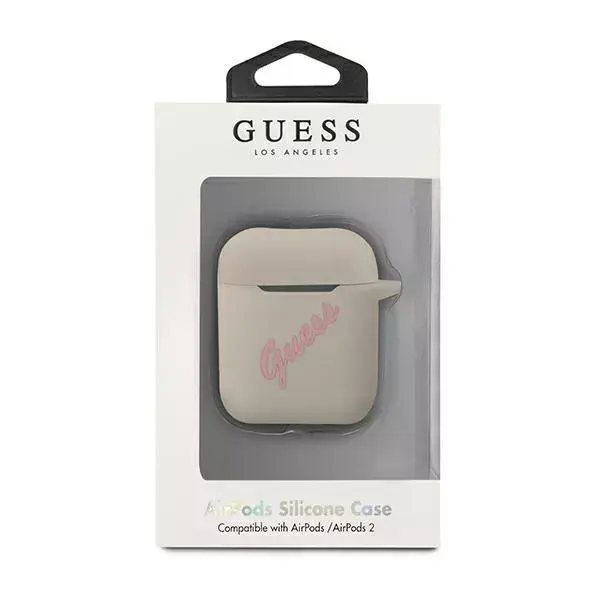 GUESS silicone case for Apple AirPods 1/2 — Vintage Grey Photo 4