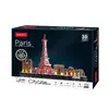 3D Puzle CubicFun City Line Parīze LED Photo 4