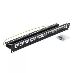 19" patch panel Triton RAB-PP-X10-A1, up to 24 keystone modules
