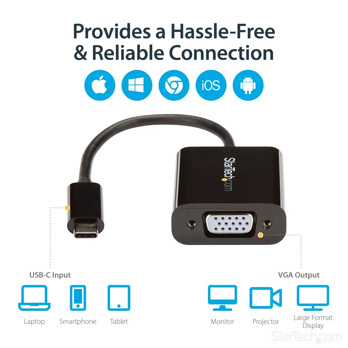 StarTech USB-C uz VGA adapteris CDP2VGA Photo 12
