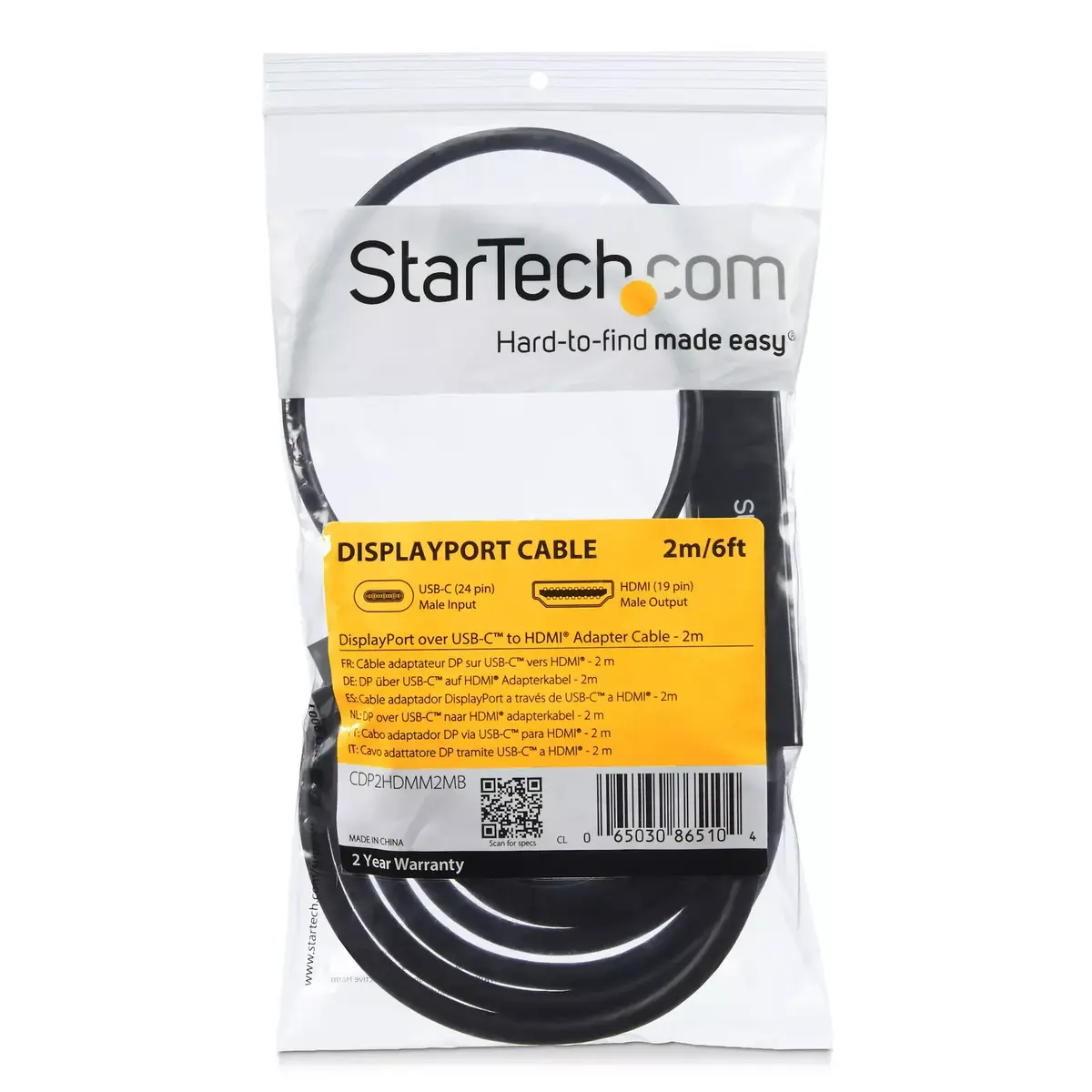 StarTech USB-C to HDMI adapter cable CDP2HDMM2MB Photo 6
