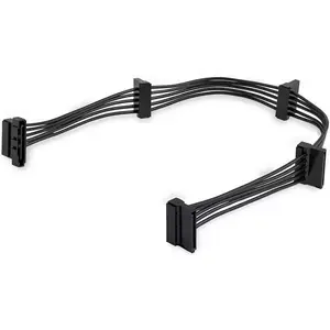 SATA barošanas sadales kabelis StarTech PYO4SATA — 1 x 15-pin uz 4 x SATA, garums 0,4 m, platums 29 mm, augstums 16 mm