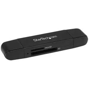 Memory Card Reader/Writer StarTech SDMSDRWU3AC — USB 3.0 (USB-C & USB-A), supports SD/microSD, 5000 Mbit/s, black