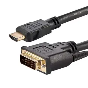 HDMI to DVI-D cable StarTech 6 ft (1.8 m) — HDMI (male) to DVI-D (male), RoHS certified