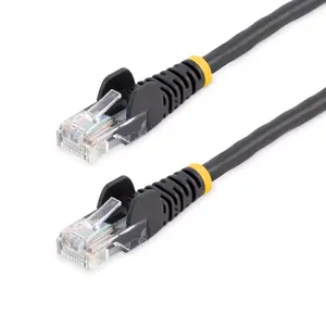 Ethernet patch cable StarTech Cat5e 5 m U/UTP with snagless RJ45 connectors, black