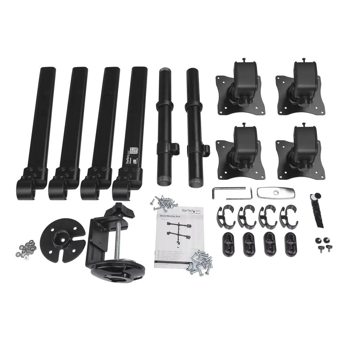 StarTech Quad Monitor Arm ARMQUAD — 4×27" VESA kronšteins Photo 3