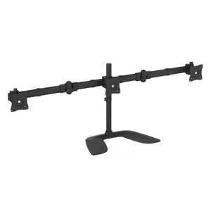 Triple-Monitor Desktop Stand StarTech ARMBARTRIO2 — articulating clamp mount, up to 24 kg, 13"–27", VESA 75×75–100×100, black
