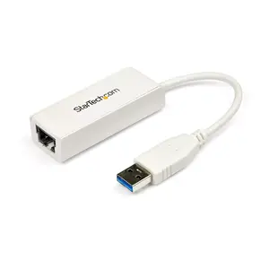 Адаптер StarTech USB 3.0 → Gigabit Ethernet USB31000SW — 10/100/1000 Мбит/с, USB на RJ45, белый