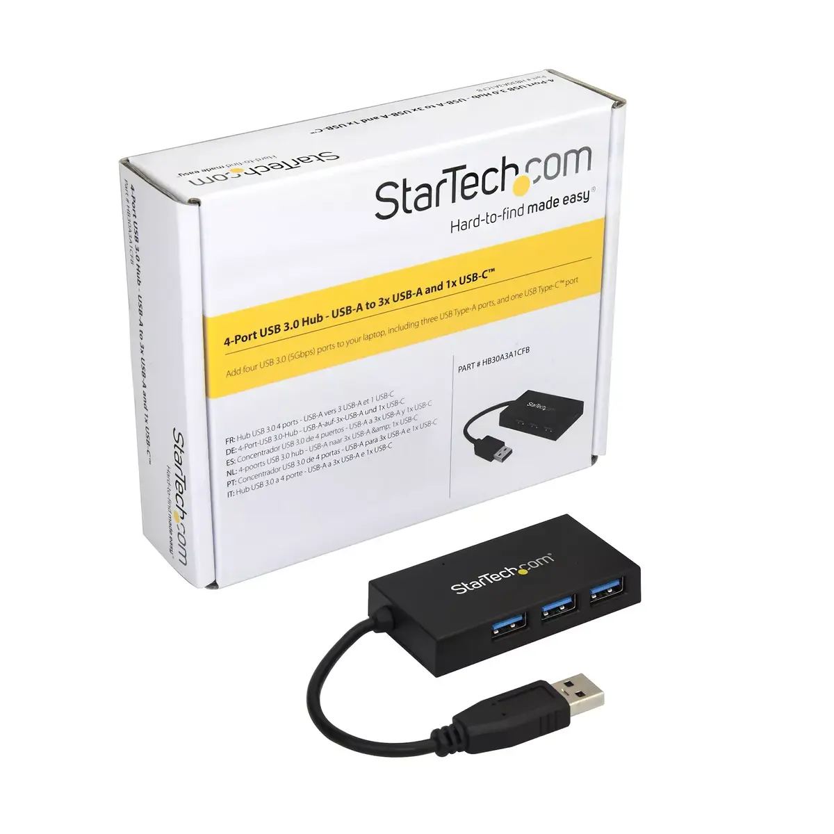 StarTech USB 3.0 4‑портовый хаб HB30A3A1CFB Photo 6