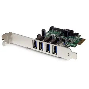 Контроллерная карта PCIe 4 порта SuperSpeed USB 3.0 StarTech PEXUSB3S4V с UASP и питанием SATA