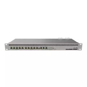 Wired router MikroTik RB1100AHx4 — 13x Gigabit RJ-45, 7.5 Gbps throughput, Annapurna AL21400 4-core 1.4 GHz, 1U rack, 1000 MB RAM