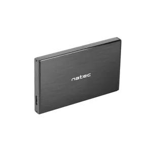 External HDD/SSD enclosure NATEC NKZ-0941 Black for 2.5" SATA (9.5 mm) USB 3.0, up to 4 TB, aluminium